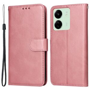SKALO Xiaomi Redmi 13C 4G PU-læder Pungetui - Vælg farve Pink