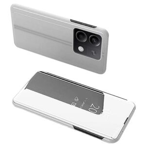 SKALO Xiaomi Redmi Note 13 Pro 5G Clear View Mirror Etui - Sølv Silver