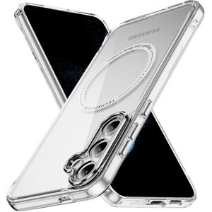 SKALO Samsung S24+ Farve Bumper Magnetic Cover - Hvid White