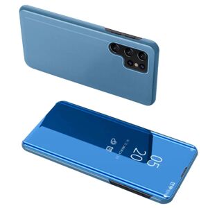 SKALO Samsung S24 Ultra Clear View Mirror Etui - Blå Blue