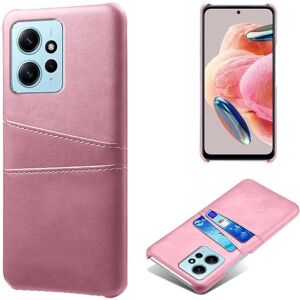 SKALO Xiaomi Redmi Note 12 4G PU-læder Kortholder Cover - Rosa g Pink gold