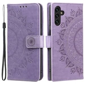 SKALO Samsung A13 5G Mandala Flip Cover - Lilla Purple
