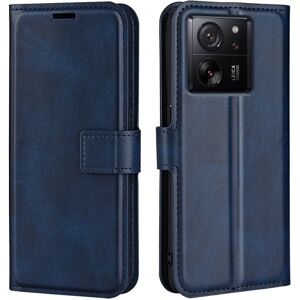 SKALO Xiaomi 13T/13T Pro Premium Wallet Flip Cover - Blå Blue