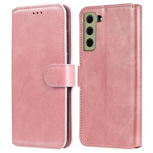 SKALO Samsung S21 FE Classic Wallet Cover - Rose Gold Pink gold