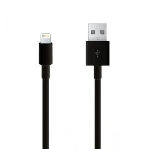 Teknikproffset Lightning kabel til iPhone & iPad, 1 meter, svart