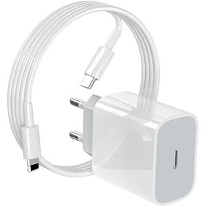 Generic Hurtigoplader 20W USB-C til Lightning til iPhone og iPad, Hvid