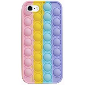 Teknikproffset Mobilcover med Pop it-legetøj til iPhone 7/8, Rainbow Flerfärgad