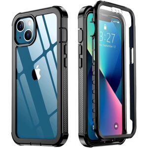 Case4you C4U® Stødfast forsvar - iPhone 13 Mini - Støddæmper Taske 3i1 Black iPhone 13 Mini (5.4)