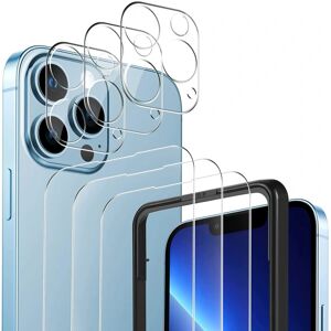 Case4you 3-pak C4U® ekstra stærk skærmbeskytter til hærdet glas iPhone 13 Transparent iPhone 13 Pro (6.1)