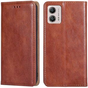 Til Motorola Moto G73 5G PU Læder Pung Telefon Etui Magnetisk Auto-lukkende Stand Cover-Brun