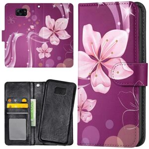 Samsung Galaxy S7 - Mobilcover/Etui Cover Hvid Blomst
