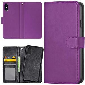 Apple iPhone X/XS - Mobilcover/Etui Cover Lilla Purple