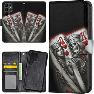 Samsung Galaxy S23 Ultra - Mobilcover/Etui Cover King Queen Kort