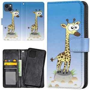 Apple iPhone 13 - Mobilcover/Etui Cover Tegnet Giraf Multicolor