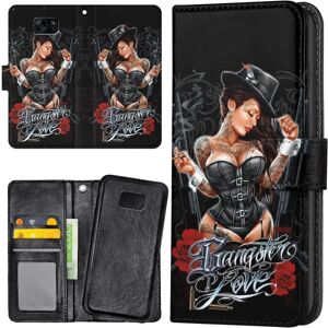 Samsung Galaxy S7 - Mobilcover/Etui Cover Gangster Love