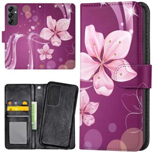 Samsung Galaxy A14 - Mobilcover/Etui Cover Hvid Blomst