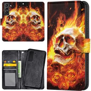 Samsung Galaxy S21 FE 5G - Mobilcover/Etui Cover Burning Skull