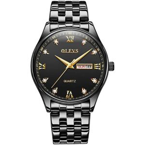 Quartz Watch / Armbåndsur - Vandtæt - Sort Black