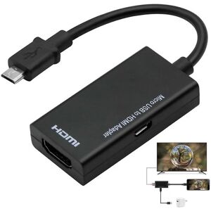 Mhl Micro Usb Til Hdmi 1080p Hd Adapter Kabel til Hdtv Mobiltelefon