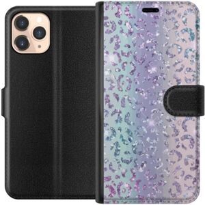 Apple iPhone 11 Pro Tegnebogsetui Glitter Leopard