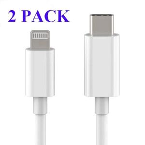 Apple 2-Pak USB-C til Lightning Kabel iPhone Snabb Download 2 Meter hvid 2-PACK Kabel