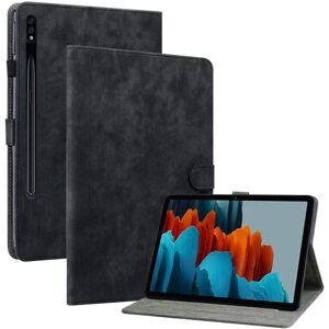 BATTERY For Samsung Galaxy Tab S7 Plus / S8+ Reptåligt cover Söt tigermønster trykt Tpu+pu-cover med stativ/kortplats Sort ingen