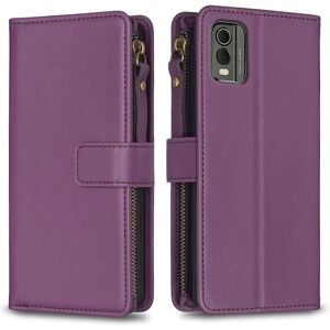 BATTERY Blixtlås telefon cover til Nokia C32 Dark Purple