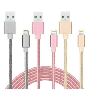 Pakke 2m 2a Hurtigopladerkabel Ladekabel Nylon til Apple Iphone-WELLNGS