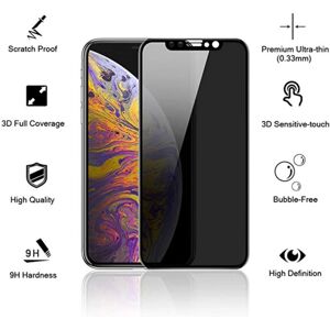 ProGuard iPhone 11 Pro 2-PACK FullCover Anti-Spy skærmbeskytter 9H Svart