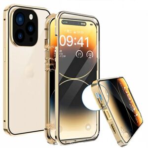 Floveme Smart Magnetic Double Shell - iPhone 14 Pro Max Guld