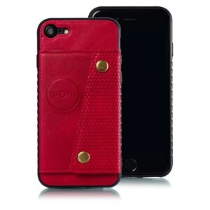 Floveme Kraftfuldt cover med kortholder - iPhone SE 2020 Röd