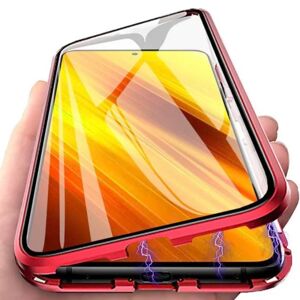 Floveme Magnetisk dobbeltsidet etui - Samsung Galaxy S23 Ultra Röd