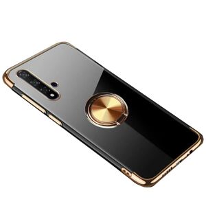 Floveme Huawei Nova 5T - Glat beskyttelsescover med ringholder Guld