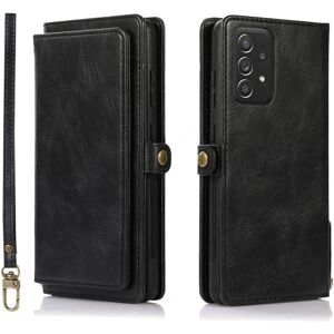 Zleep Stilfuldt 2 i 1 Wallet etui - Samsung Galaxy A72 Svart