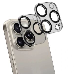 Screens4You 2-Pack objektivbeskyttelse til iPhone 15 Pro Max kamera i hærdet glas