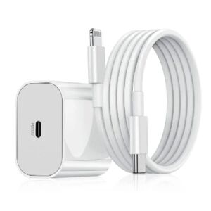 Apple iPhone oplader 20 W - USB C hurtigoplader + kabel LADDARE & LADDKABEL