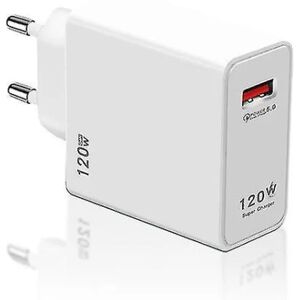 Gan Usb Oplader Hurtigopladning 120w Qc5.0 Mobiltelefonadapter Til Iphone Xiaomi Huawei Samsung Ipad Realme Oppd Oneplus Tablet only EU charger