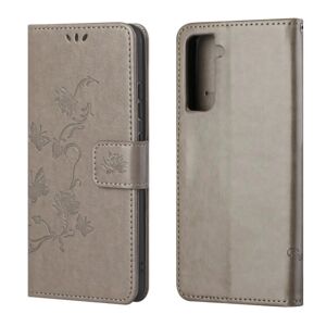 A-One Brand Butterfly Wallet Case Samsung Galaxy S21 FE - Grå Grey