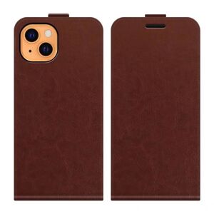 A-One Brand Flip cover med slot til Apple iPhone 13 - Brun Brown