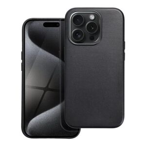 A-One Brand iPhone 15 Pro mobiltaske Magsafe Læder - Sort
