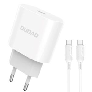 iPhone 15 Oplader - 2M Kabel & Vægoplader 20W - Dudao