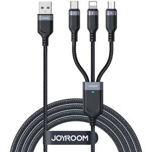 Joyroom USB-C/Lightning/Micro USB Kabel 3-i-1 Multi-Use 30cm