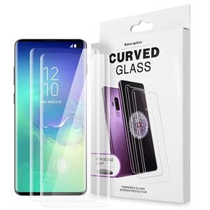 A-One Brand [2-PACK] UV hærdet glas skærmbeskytter Samsung Galaxy S10 Plus - Cle