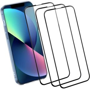 A-One Brand [3-PACK] Skærmbeskytter i hærdet glas iPhone 13 / 13 Pro - Sort Black