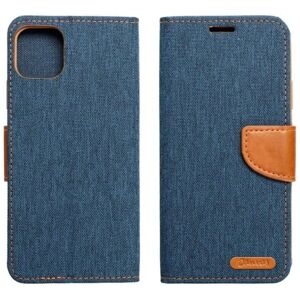 A-One Brand Xiaomi Redmi 13C Wallet Case Canvas - Marineblå