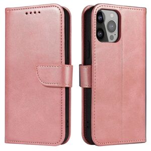 A-One Brand iPhone 15 Pro Magnet Pung Etui - Rosa
