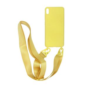 G-Sp iPhone XS Max Silikonskal med Rem/Halsband - Gul Yellow
