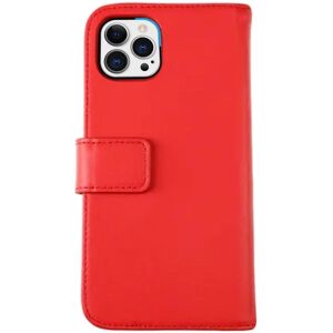 iPhone 12/12 Pro Plånboksfodral Läder Rvelon - Röd Red