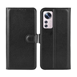 G-SP Xiaomi 12 Pro Plånboksfodral med Stativ - Svart Black