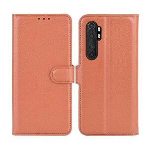 G-SP Xiaomi Mi Note 10 Lite Plånboksfodral med Stativ - Brun Brown